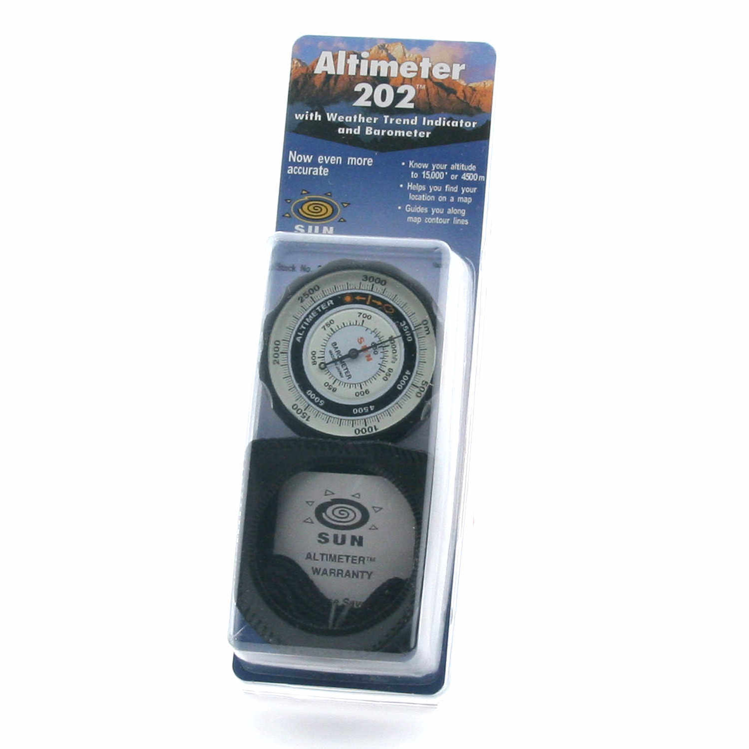 Altimeter and Barometer for sale online Sun Company Altimeter 202 Battery 