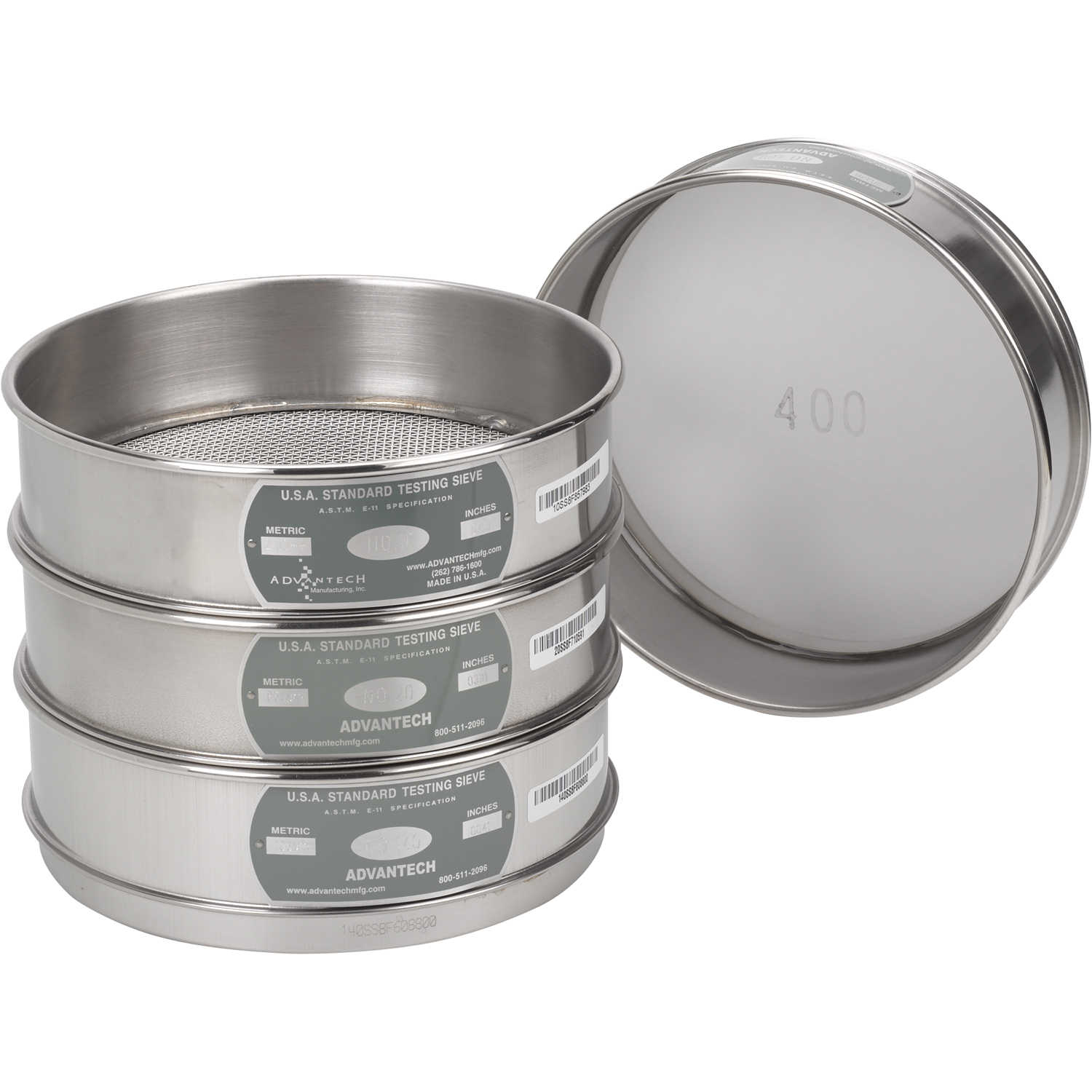 Sieves Advantech 8 Stainless Steel Testing Sieves | Forestry Suppliers, Inc.