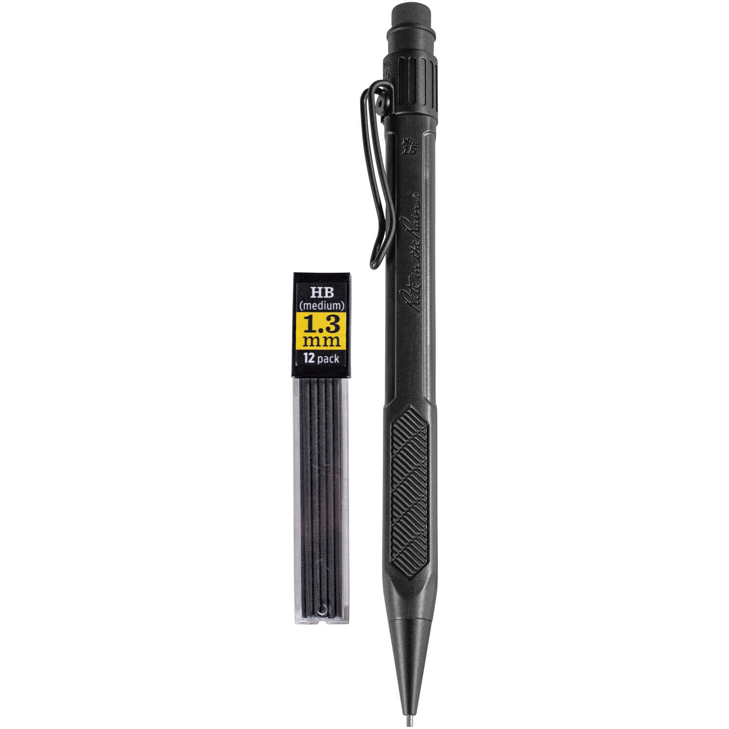 Rite in the Rain Weatherproof Mechanical Pencil, Yellow Barrel, 1.3mm Black  Lead (No. YE13) & Weatherproof Eraser Refill, 6 per pack (No. 13ER)