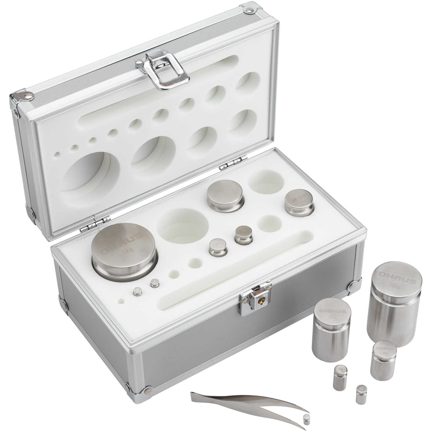 Ohaus Precision Stainless Steel Metric Weight Set 1000g x 1g Set eBay