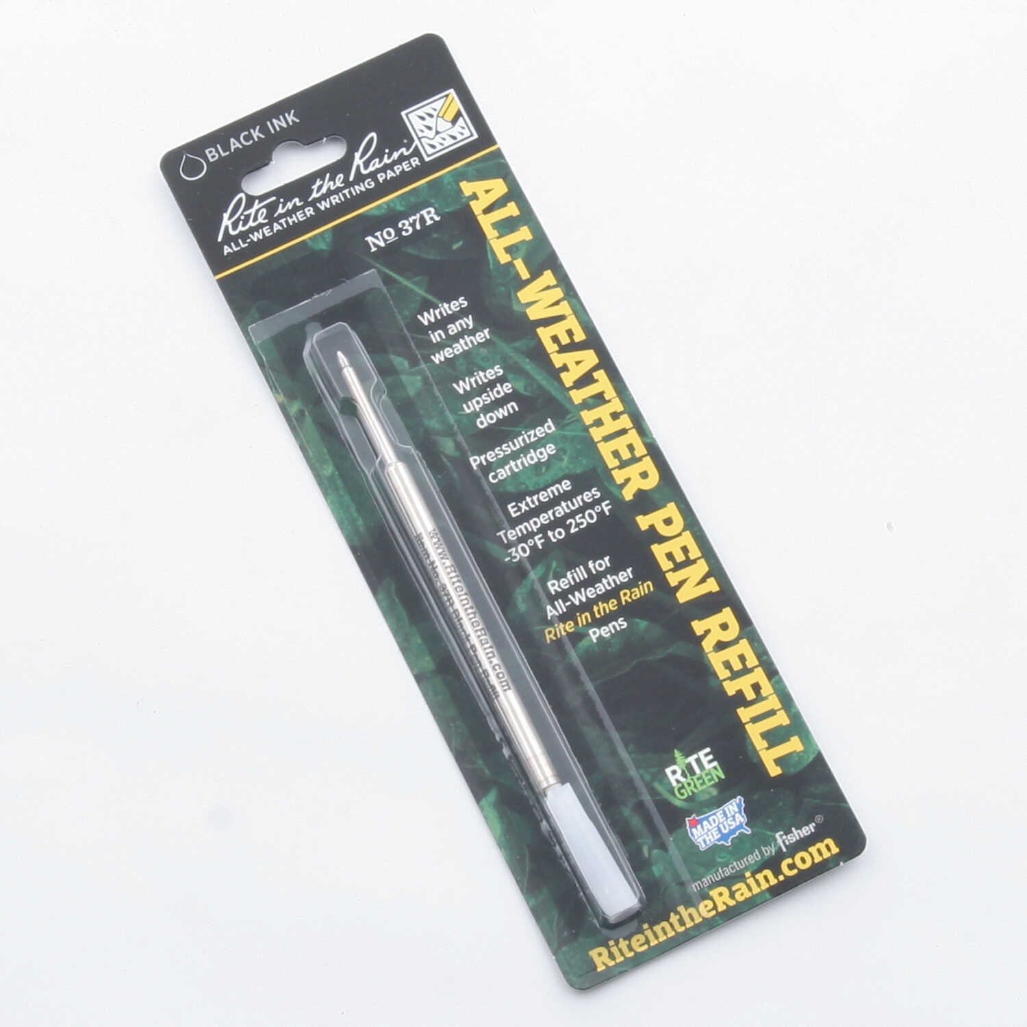 Rite in the Rain Weatherproof Olive Drab Green Clicker Pen - Black Ink