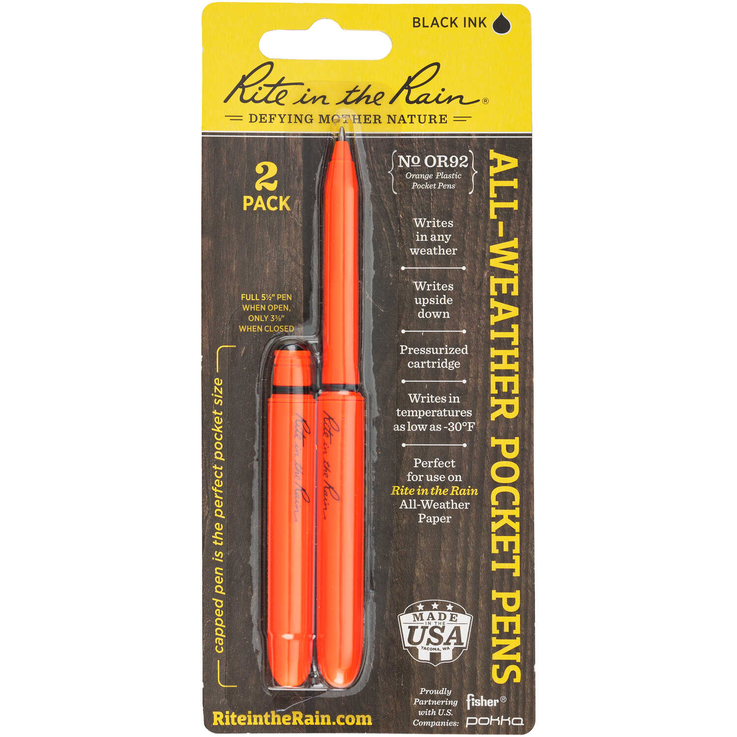 RITE IN THE RAIN All-weather pen refill BLACK