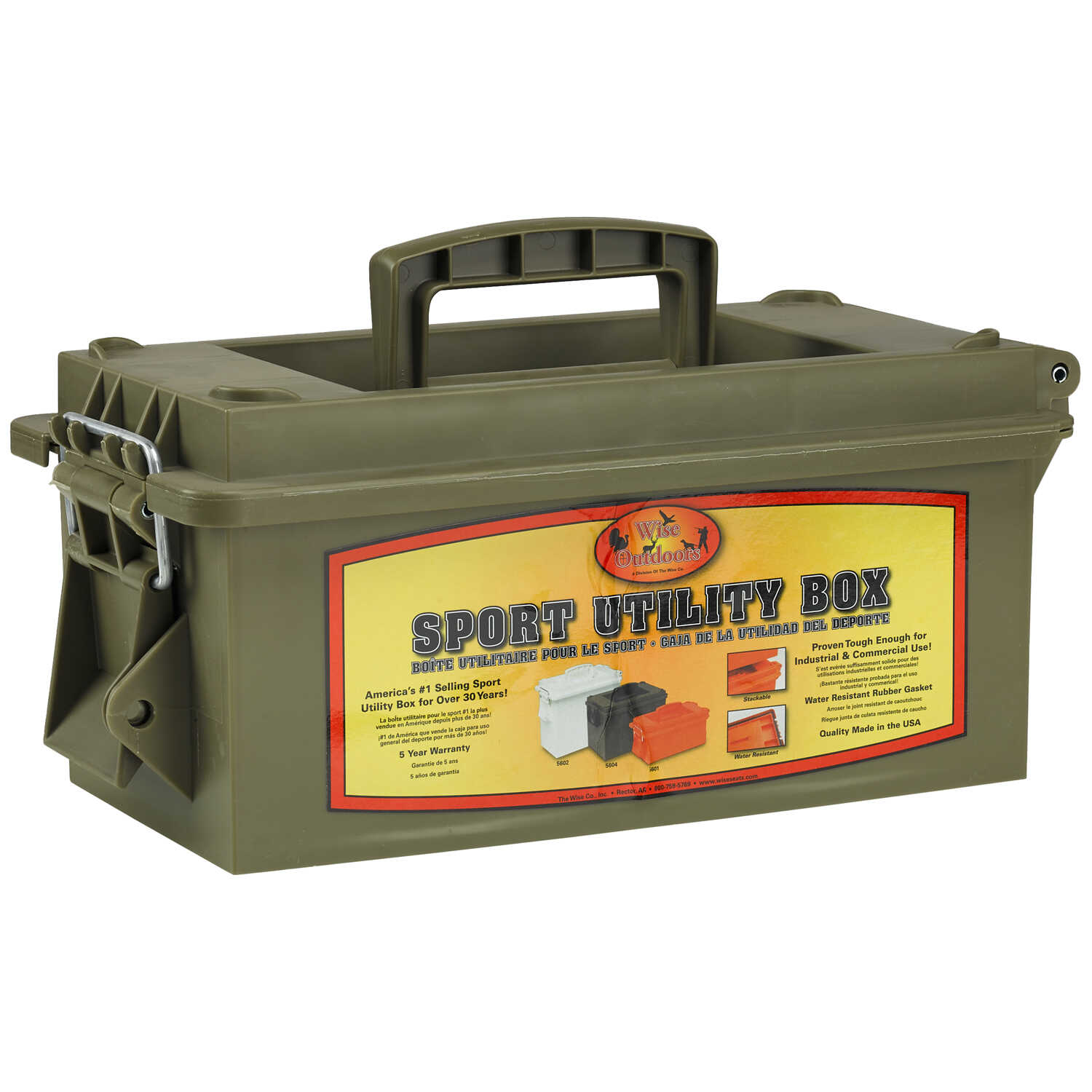 Wise Tall Utility Dry Box — Orange, Model# 56021-15