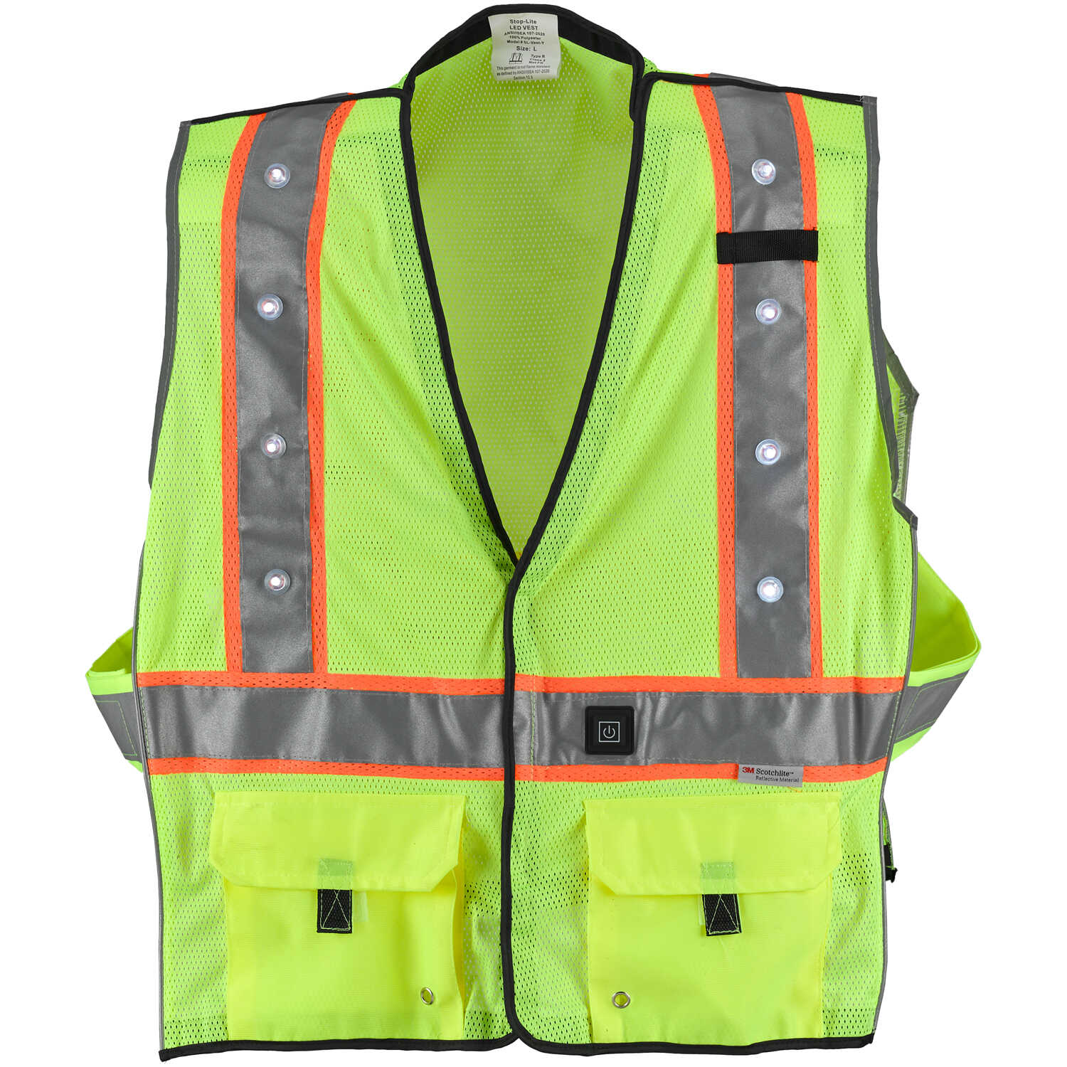 Stop Lite Class 2 Led Safety Vests