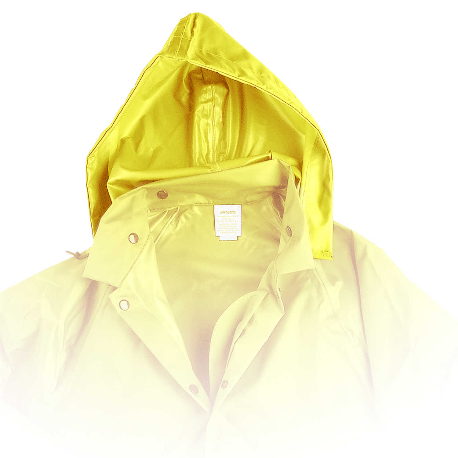 Air-Weave Industrial Rain Jacket Optional Hood Yellow