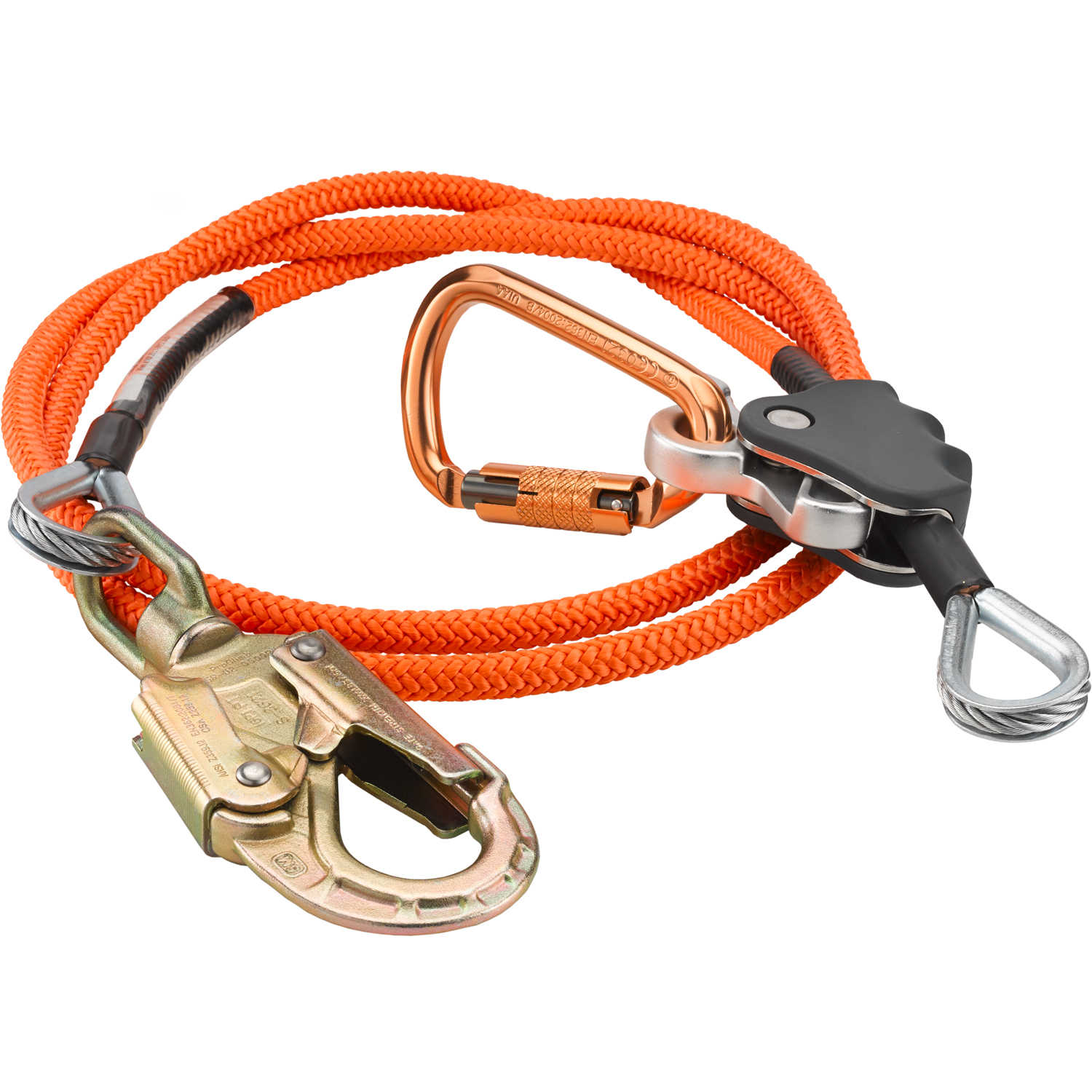 Tree Climbers Ascenders,Quick Release Rope Grab,Removable Locking Pin,Ribbed Cam