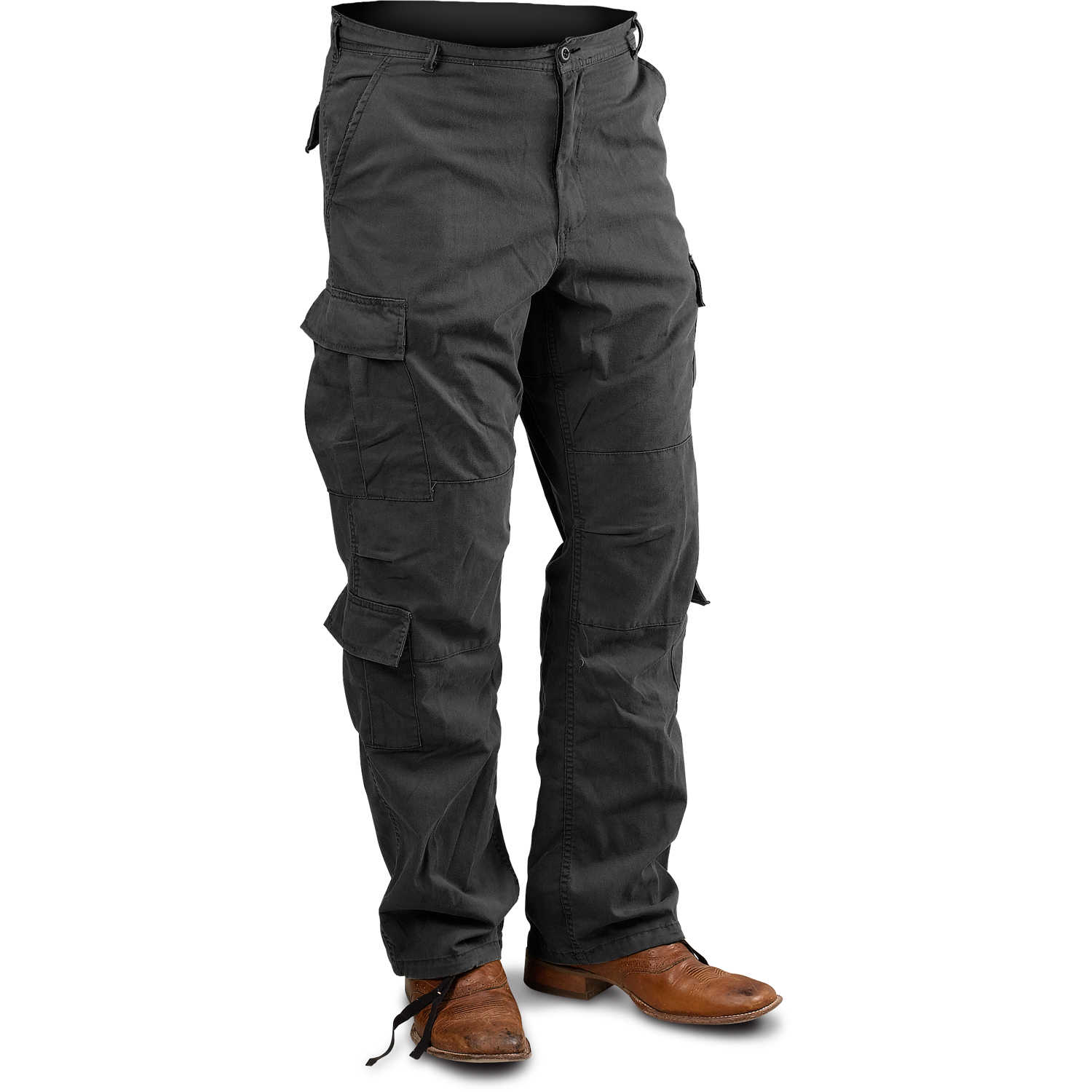 Vintage Paratrooper Cargo Pants Black BDUs/Fatigues 